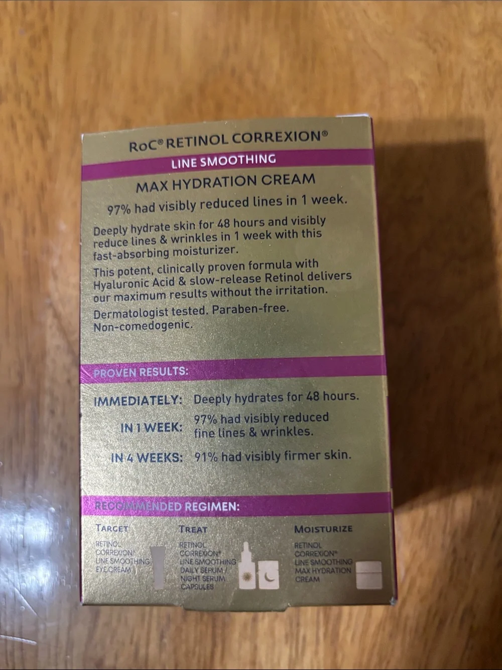 Retinol Correxion Line Smoothing Max Hydration Cream - Gold & White